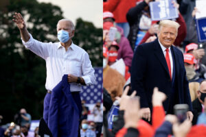 ޓްރަމްޕް އަދި ބައިޑްން ކެމްޕޭންގެ އެންމެ ފަހުގެ ހަރަކާތްތަކުގައި