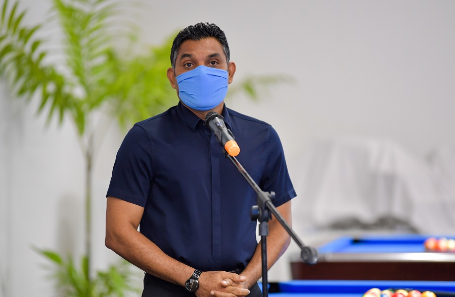 ހުޅުމާލެ ބިލިއާޑު ހައުސް ހުޅުވުމުގެ ރަސްމިއްޔާތުގައި ރައީސުލްޖުމްހޫރިއްޔާގެ ނައިބު ދެއްކެވި ވާހަކަފުޅު