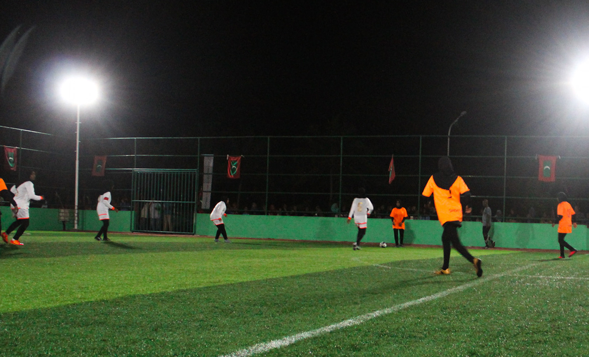 ކުމުންދޫ އަންހެނުންގެ ފުރަތަމަ ފުޓްސަލް މުބާރާތުގެ ފައިނަލްގެ ފަހު ޖާގަ ސަންދިޔާ ކަށަވަރު ކޮށްފި