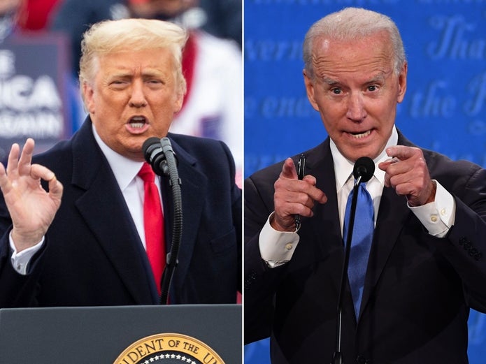 ބައިޑްން ކާޔާބީ އިއުލާން ކޮށްފިނަމަ، ޓަރަމްޕްވެސް އޭނާއަށް އިތިޚާބު ކާމިޔާބު ވެއްޖެކަން އިއުލާން ކުރާނެކަމުގެ އިންޒާރު ދީފި