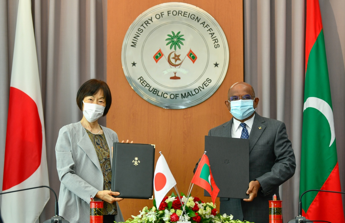 ޖަޕާނުން ރާއްޖެއަށް ވެކްސިން ހަދިޔާކުރަނީ