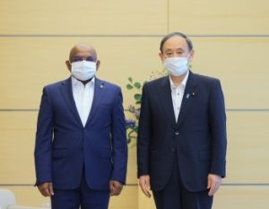 ޝާހިދު ޖަޕާނުގެ ބޮޑުވަޒީރުގެ އަރިހަށް އިހުތިރާމްގެ ޒިޔާރަތެއް ކުރައްވައިފި