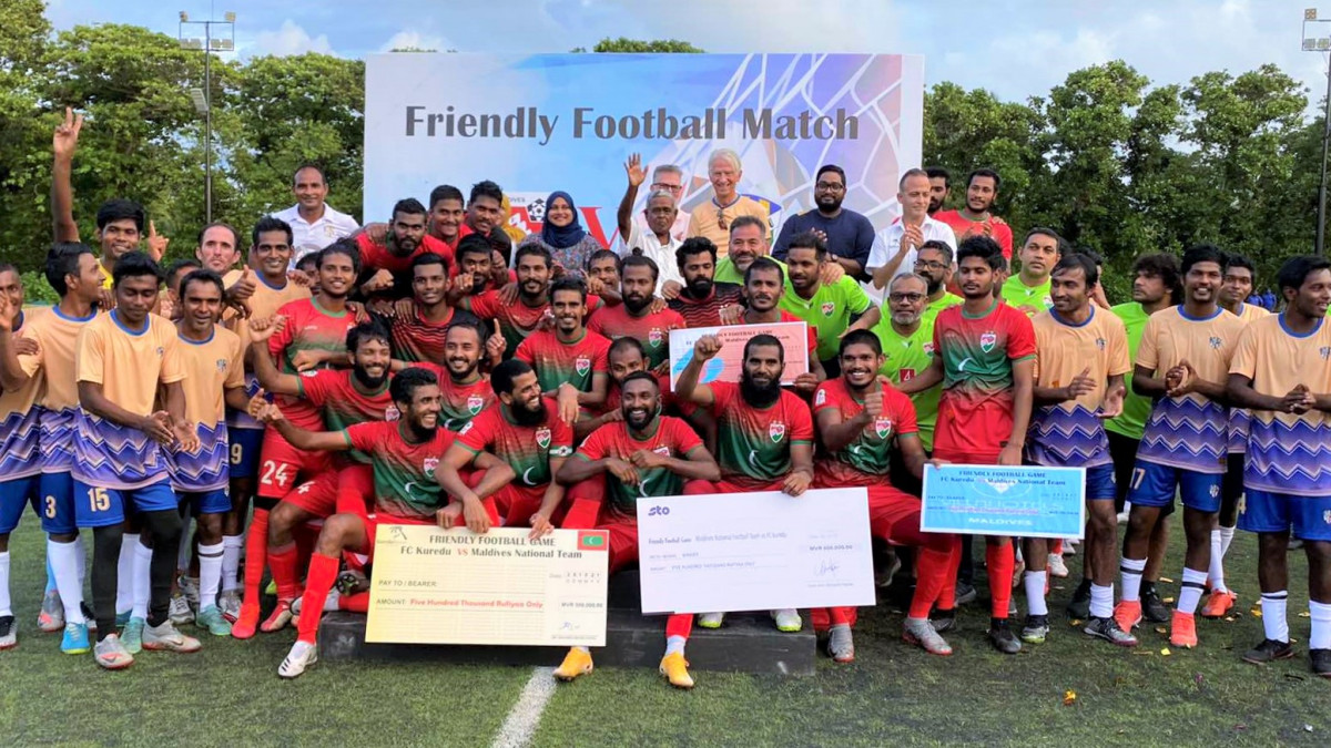 އުއްޗުގެ ދައުވަތަށް ކުޅުނު މެޗުން ޤައުމީ ޓީމަށް އެއްމިލިޔަން ރުފިޔާ