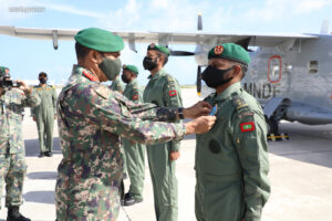 ފުރަތަމަ ފަހަރަށް ޑޯނިއަރ ފްލައިޓް ދުއްވުމުގެ ހުއްދަ ދިވެހި ސިފައިންނަށް