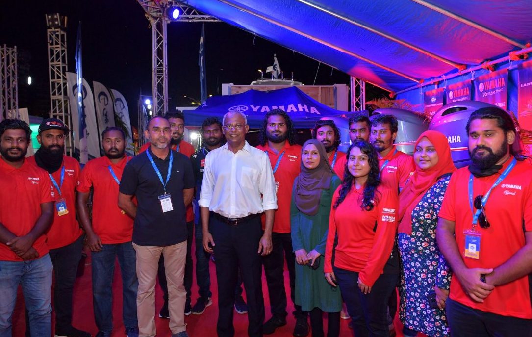 ރައީސުލްޖުމްހޫރިއްޔާ، މޯލްޑިވްސް މެރިން އެކްސްޕޯއަށް ޒިޔާރަތްކުރައްވައިފި