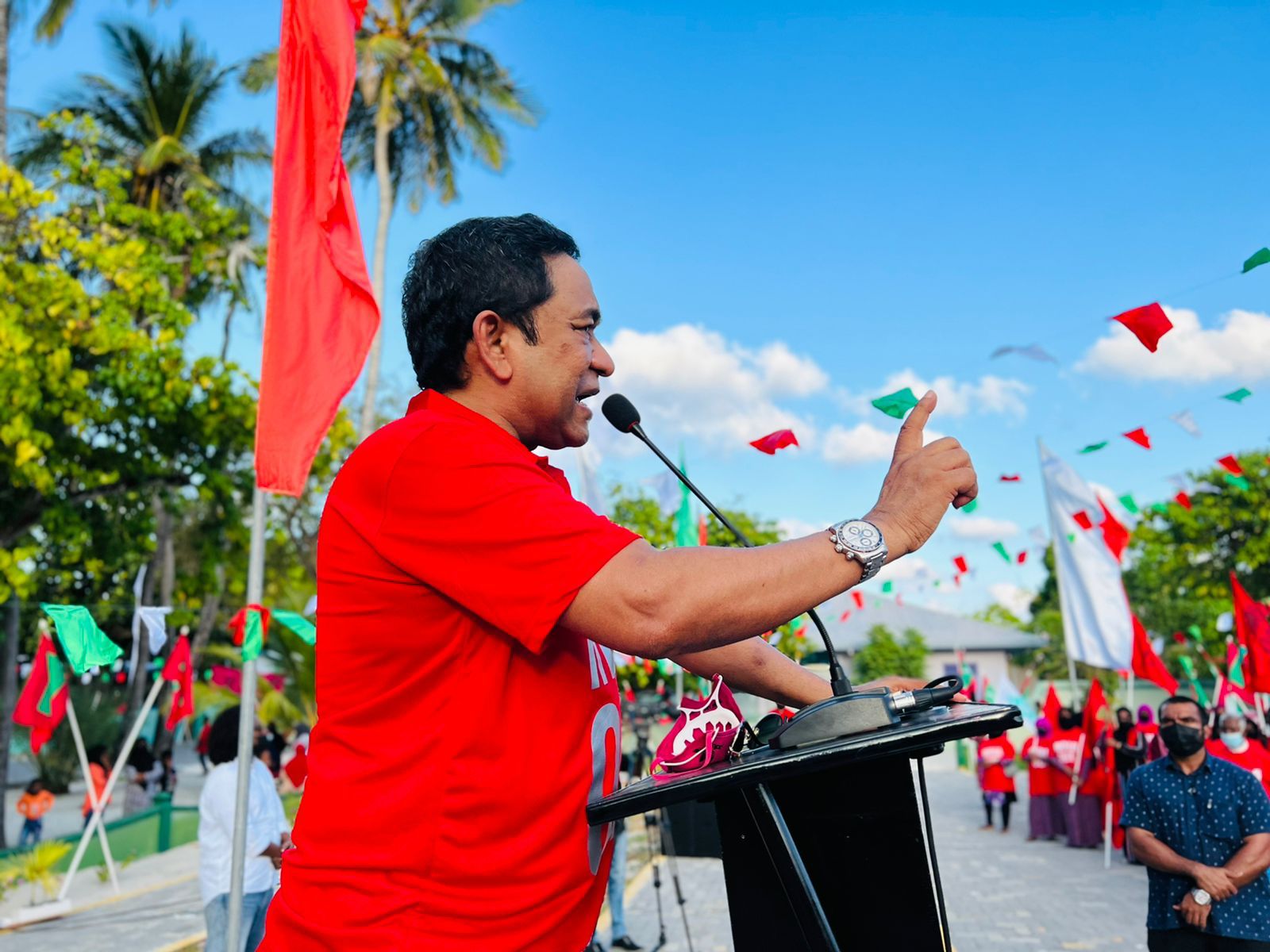 ބާރުއޮތީމާ ޤާނޫނު ހެދިދާނެ، ނަމަވެސް އިންޑިއާ އައުޓް ހަރަކާތެއް ނުހުއްޓުވޭނެ: ޔާމީން