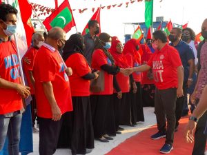 އިންޑިއާ ސިފައިން ބޭލުމަށް ދުވާފަރުގައިއޮތް ތާއީދު ރައީސް ޔާމީން ވަޑައިގަތުމުން ދައްކާލައިފި