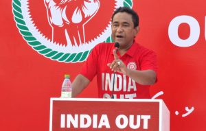 ފާޑުކިޔުން ހުއްޓުވުމަށް އިންޑިއާއިން ކުރާ މަސައްކަތުން އުފެދެނީ ނަފްރަތު: ޔާމީން