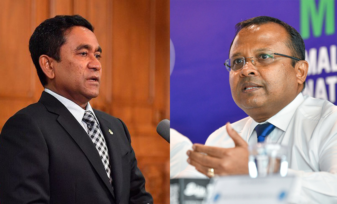 ރިޔާޒު ޔާމިނަށް: މަނިކުފާނު ސިޔާސީ ލީޑަރުން ގޮޅިއަށްލީ ގާނޫނު ތަކުން ބޭރުން ނަހަމަ ނުފޫޒުން