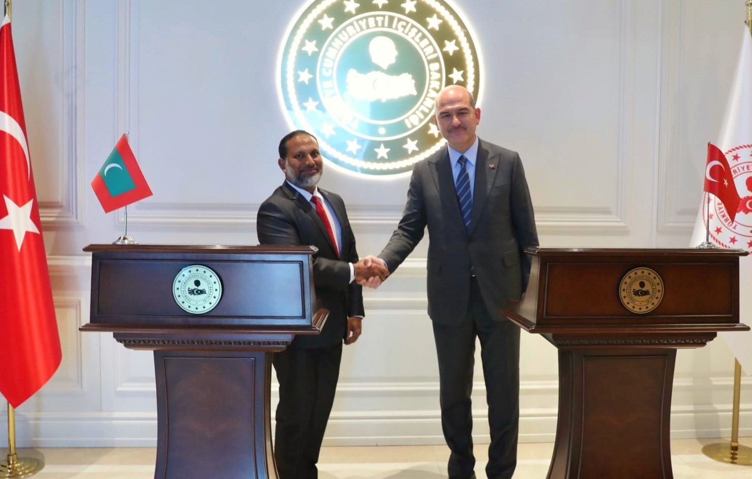 މިނިސްޓަރ އިމްރާން ތުރުކީގެ ދާޚިލީ ވަޒީރާ ބައްދަލު ކުރައްވައިފި