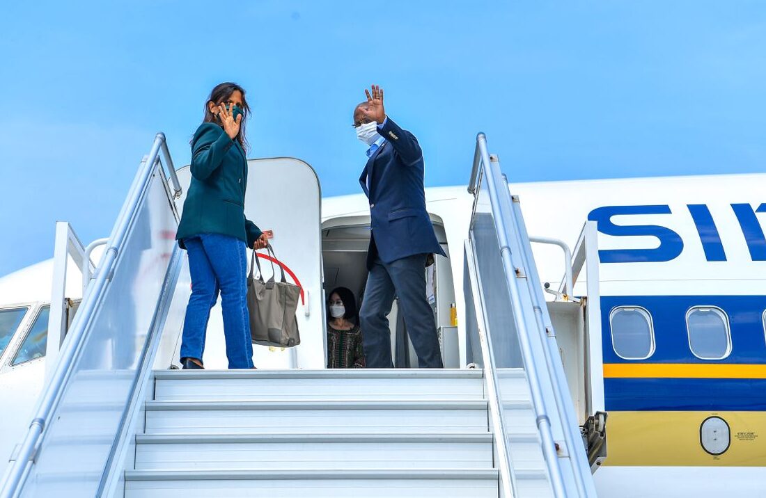 ރައީސްގެ ދެކަނބަލުން މަދަމާ ޙައްޖަށް ފުރާވަޑައިގަންނަވަނީ