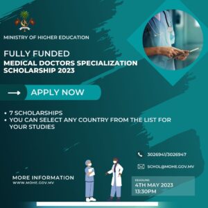 ހުރިހާ ޚަރަދެއް ސަރުކާރުން ކުރާ ގޮތަށް ޑޮކްޓަރުން ސްޕެޝަލައިޒްވުމަށް 7 ފުރުޞަތު ހުޅުވާލައިިފި