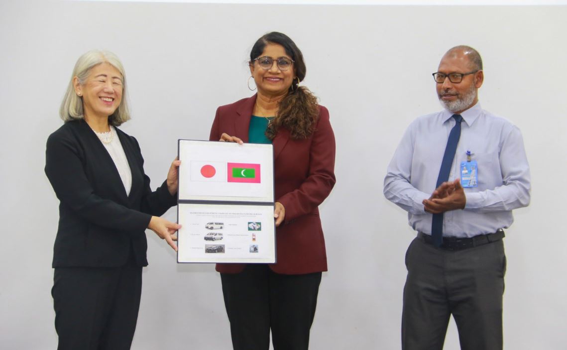 ޖަޕާނުގެ އެހީތެރިކަމަށް މިނިސްޓަރ މާރިޔާ ތައުރީފްކުރައްވައިފި