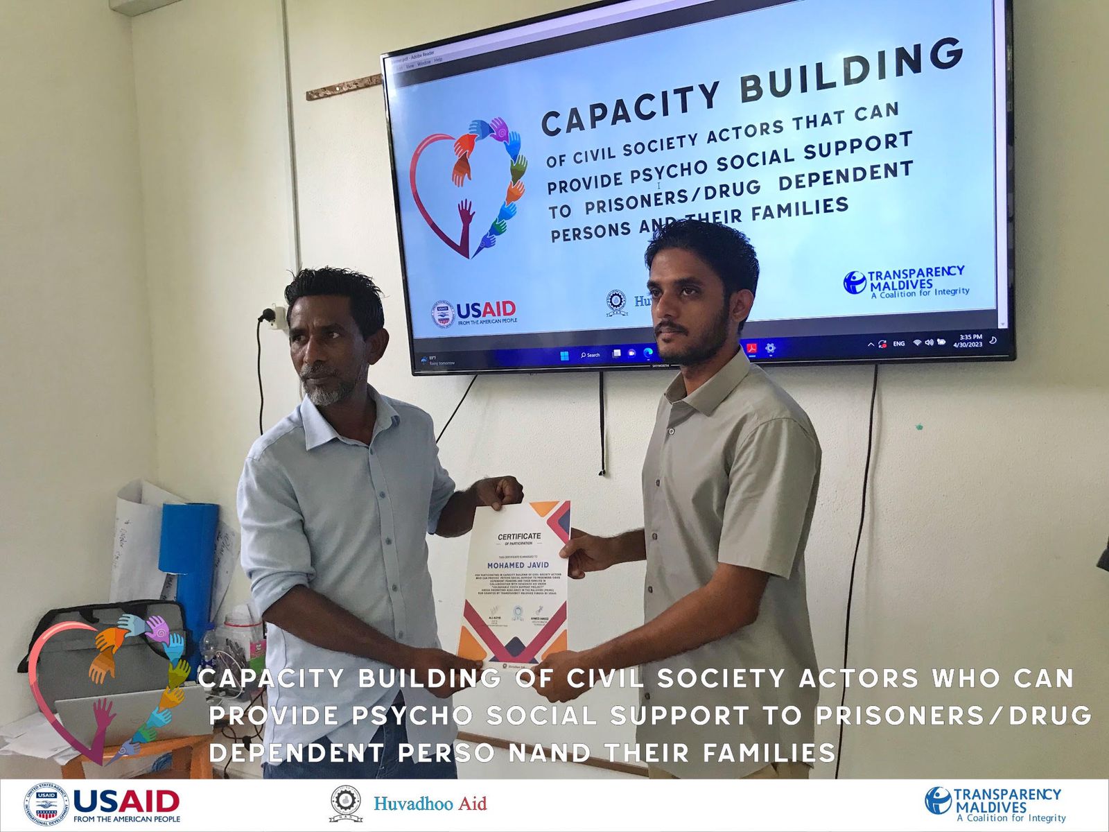 ‎މަސްތުވާތަކެއްޗާއި ކުށްތަކުން އަރައިގަތުމަށް ބޭނުންވާ ފަންނީ ގާބިލުކަން އިތުރުކުރުމާބެހޭ ތަމްރީނު ޕްރޮގްރާމެއް ބާއްވައިފި