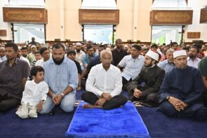 އީދުގެ އުފާ ފާޅުކުރަން ވާނީ ﷲ ކަނޑަޅުއްވާފައިވާ އިމުގެ ތެރޭގައި: ޚުޡުބާ