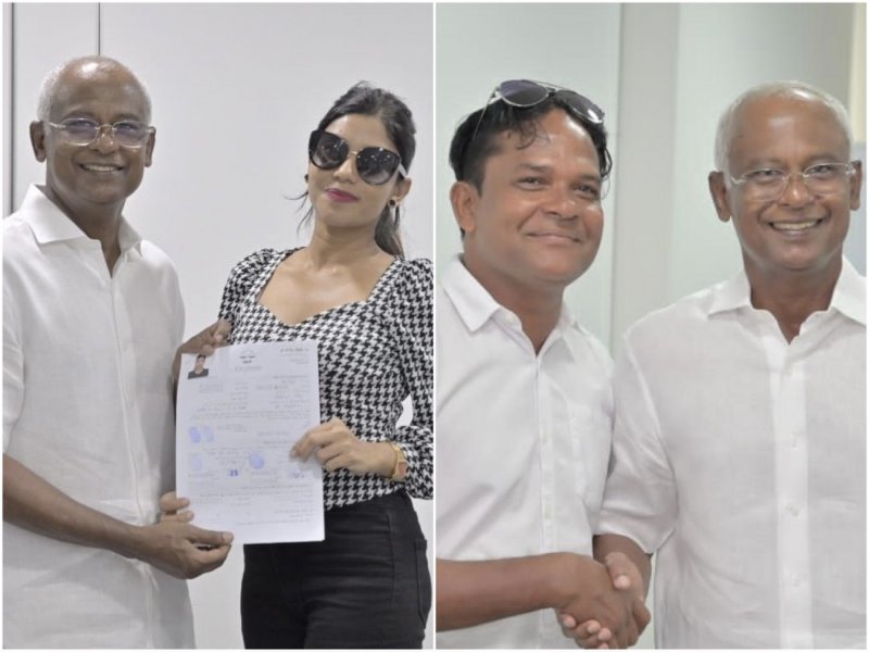 ފަރީލާއާއި ސޮބާ އެމްޑީޕީއަށް ސޮއި ކޮށްފި