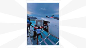 ފާރެއް ވެއްޓި އަނިޔާވި ކުއްޖާ އެއަރ އެމްބިއުލާންސްގައި މާލެ ގެނެސްފި