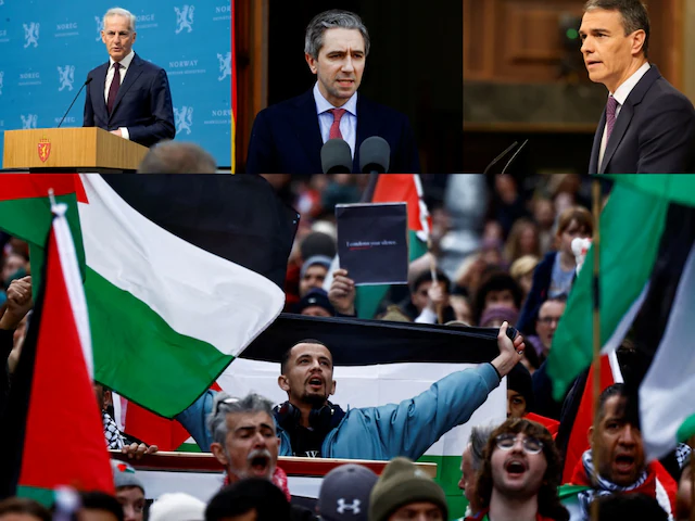 ސްޕެއިން، ނޯވޭ އަދި އަޔަރލޭންޑުން ފަލަސްތީނުގެ މިނިވަންކަން ބަލައިގެންފި