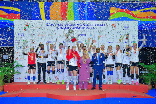 އޭޝިއަން ވޮލީބޯލް އެސޯސިއޭޝަން އަންޑަރ 20 ވިމެންސް ޗެމްޕިއަންޝިޕްގެ ނިމުން، މެޑަމްސާޖިދާ ޝަރަފުވެރިކޮށްދެއްވައިފި