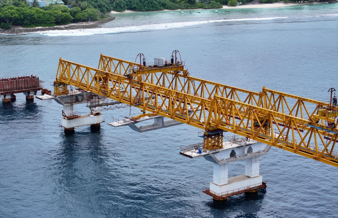 ތިލަމާލެ ބްރިޖުގެ %40 މަސައްކަތް ނިމިއްޖެ