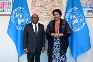 ޝާހިދު ޔޫއެންގެ ޑެޕިއިޓީ ސެކެޓްރީޖެނެރަލްއާއި ބައްދަލު ކުރައްވައިފި