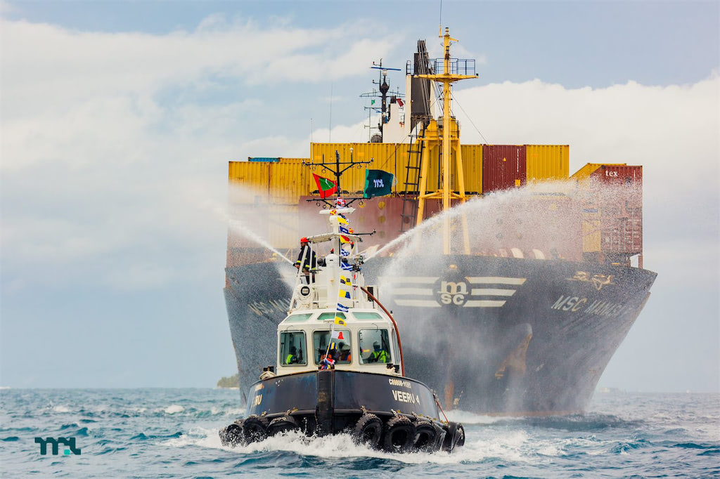 ދުނިޔޭގެ އެންމެ ބޮޑު ޝިޕިންލައިންގެ ބޯޓެއް ރާއްޖެ ބަދަރު ކޮށްފި