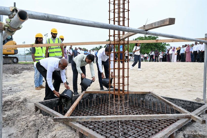ވެލިދޫގައި 108 މިލިއަން ރުފިޔާ ޚަރަދުކޮށްގެން ބިނާކުރާ ހޮސްޕިޓަލްގެ ބިންގާ އަޅައިފި