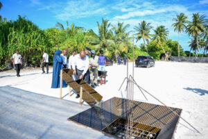 ނިލަންދޫގައި ފުލުހުންގެ އަލަށް އިމާރާތްކުރާ މަރުކަޒުގެ މަސައްކަތް ފައްޓަވައިދެއްވި