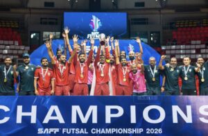 ސާފް ފުޓްސަލް ޗެމްޕިއަންޝިޕްގެ ތަށި ރާއްޖެއިން އުފުލާލައި، ދެކުނު އޭޝިއާގެ ރަސްކަން ހޯދައިފި