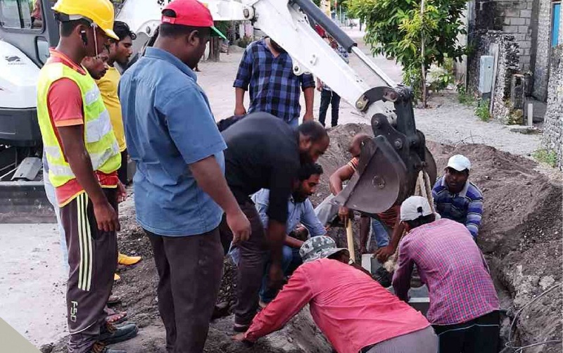 ގައްދޫ މަގުހެދުމުގެ މަސައްކަތް ފަށައި، ބާރަށް ކުރިއަށް