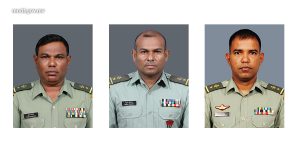 ލެފްޓިނަންޓް ކާނަލްގެ މަޤާމުގައި ތިއްބެވި ތިން ބޭފުޅަކު ކާނަލްގެ މަޤާމަށް