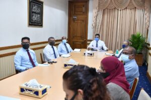 ރައީސުލްޖުމްހޫރިއްޔާގެ ނައިބު، ހެލްތް ކޮމިޓީގެ ބޭފުޅުންނާ ބައްދަލުކުރެއްވުން