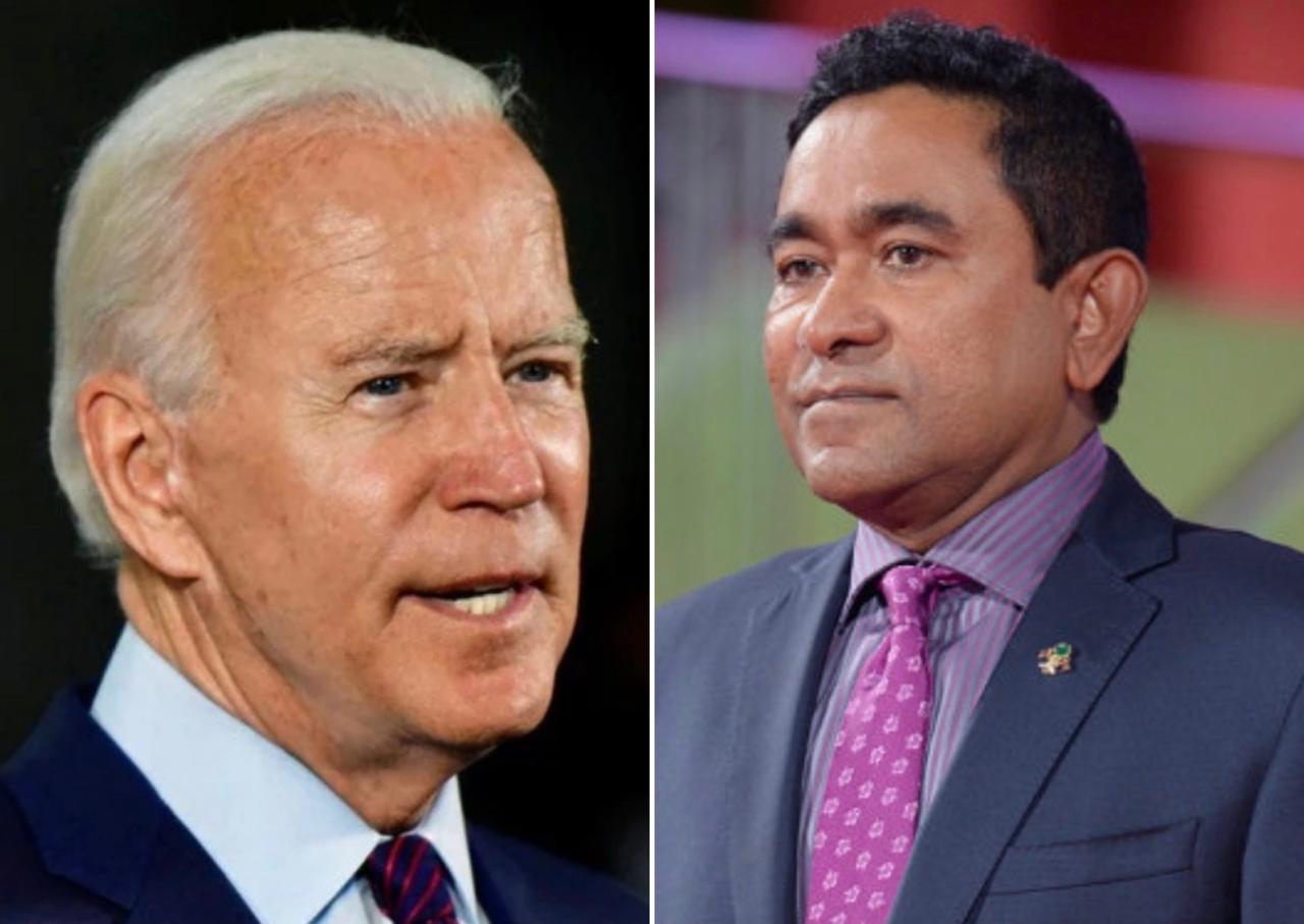 އެމެރިކާގެ ރިޔާސީ އިންތިޚާބު ކާމިޔާބުކުރެއްވި ބައިޑަންއަށް ރައީސް ޔާމީން މަރުޙަބާ ވިދާޅުވެއްޖެ