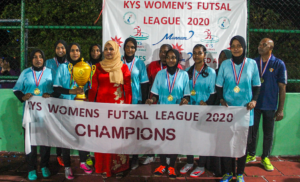 ކުމުންދޫ އަންހެނުންގެ ފުރަތަމަ ފުޓްސަލް މުބާރާތުގެ ޗެމްޕިއަން ކަން ސީއެސް ވިމެންސް ހޯދައިފި