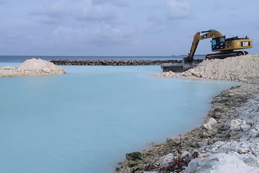 މިލަދޫ ބަނދަރު މަސައްކަތުގެ 34 އިންސައްތަ މަސައްކަތް ނިންމާލައިފި