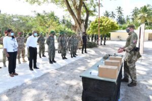 އެމް.އެން.ޑީ.އެފް.ގެ އަސްކަރީ ތަމްރީނުގެ ޑެމޮންސްޓްރޭޝަން ރައީސް ބައްލަވާލައްވައިފި