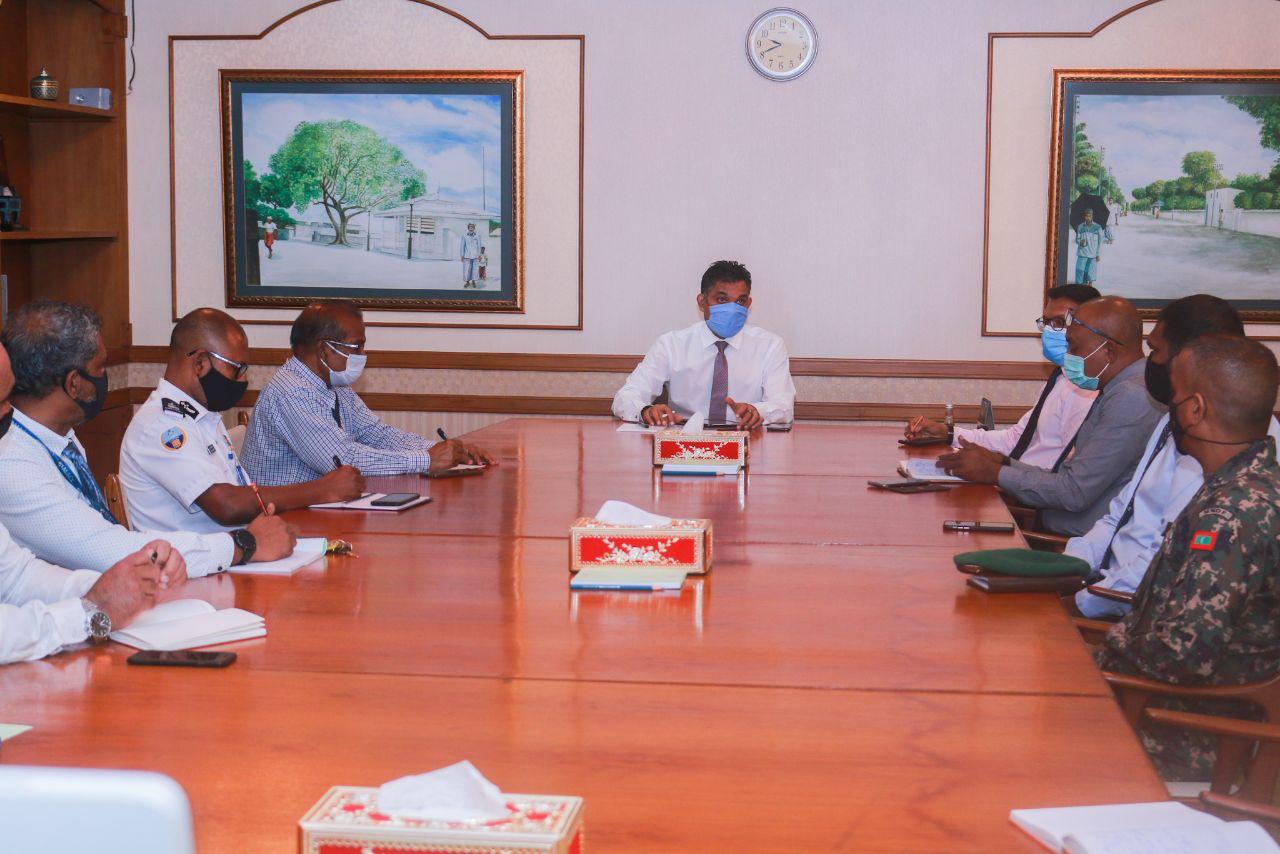 އެއަރޕޯޓުން ފޯރުކޮށްދޭ ޚިދުމަތްތައް ހަރުދަނާކުރުމަށް ނާއިބު ރައިސް މަޝްވަރާކުރައްވައިފި