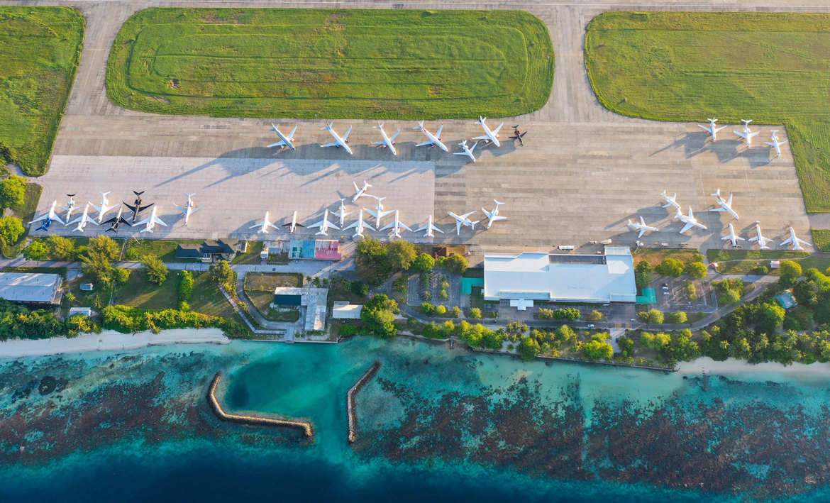 އައްޑޫ އެއަރޕޯޓުގެ އައު ރެކޯޑް: 35 ޕްރައިވެޓް ޖެޓް