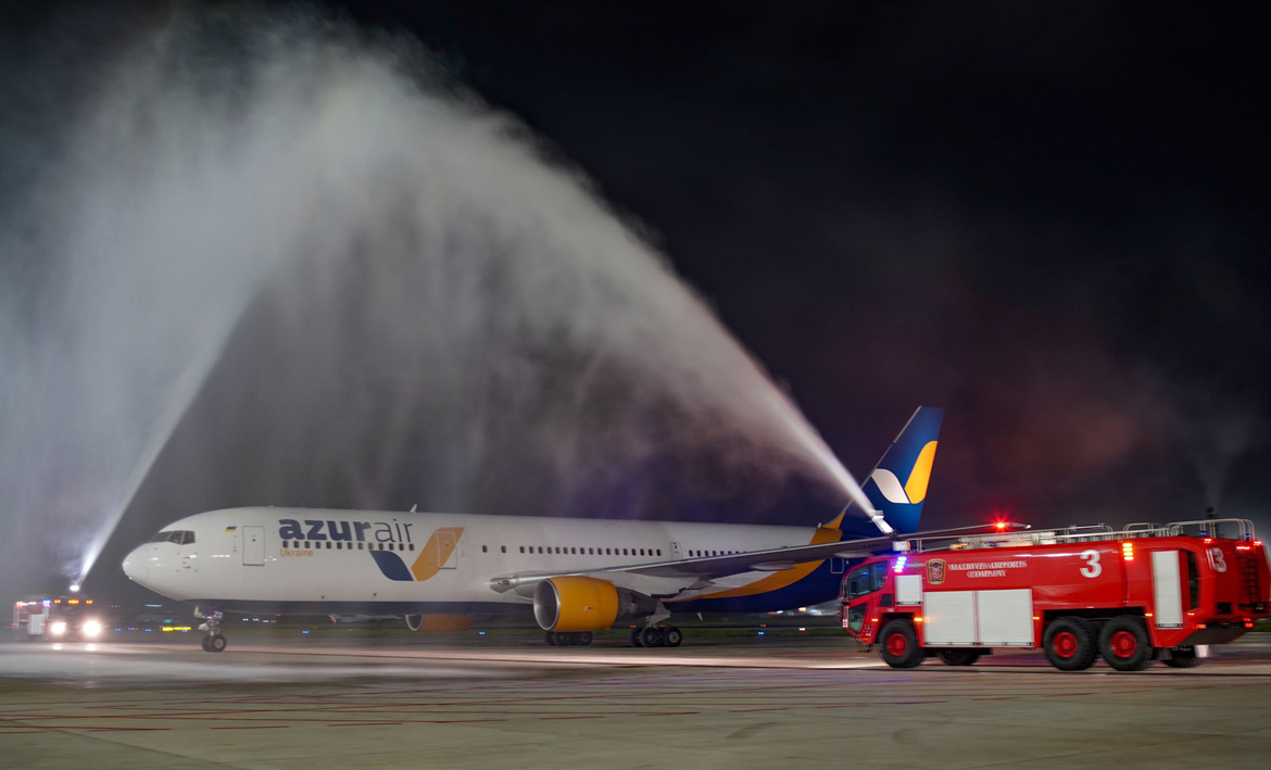 އަޒުރު އެއަރ ޔޫކްރެއިން ރާއްޖެއަށް އަލަށް ދަތުރު ފަށައިފި