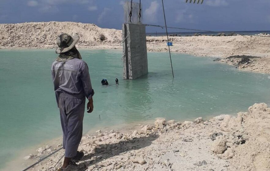 މަޑުއްވަރީ ދެކުނު ބަނދަރު ތަރައްޤީ ކުރުމުގެ މަސައްކަތް ބާރަށް ކުރިއަށް