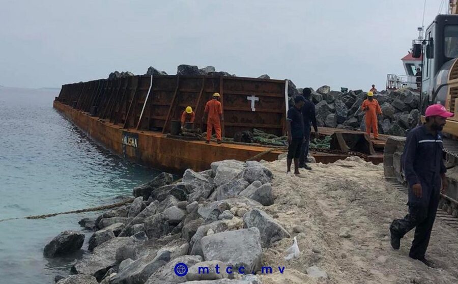 ރަކީދޫ ބަނދަރު މަސައްކަތުގެ ބޮޑުބައި ނިންމައިފި