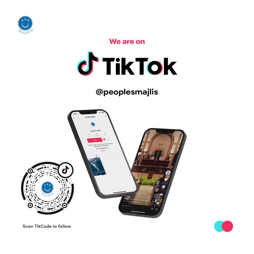 މަޖިލީހުގެ އިދާރާއިން ޓިކްޓޮކް އެކައުންޓެއް ހުޅުވައިފި