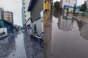 ފެންބޮޑު ނުވާނެކަމަށް ބުނި މަގުގައި ފެންބޮޑުވެ ފާޑުކިއުން އަމާޒުވެއްޖެ