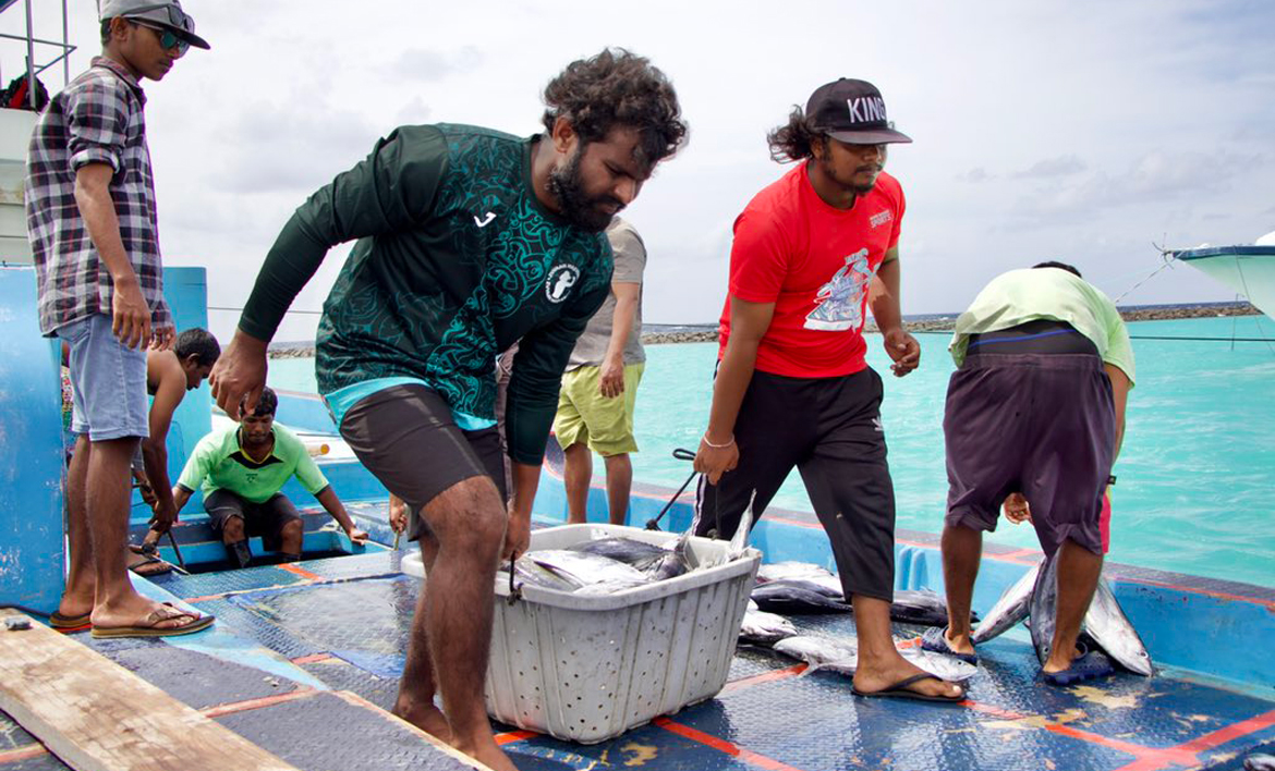ގެމަނަފުށީ އުފާ ދޯނިން ދެއްވަދޫއަށް 700 ކިލޯ މަސް ހަދިޔާ ކޮށްފި