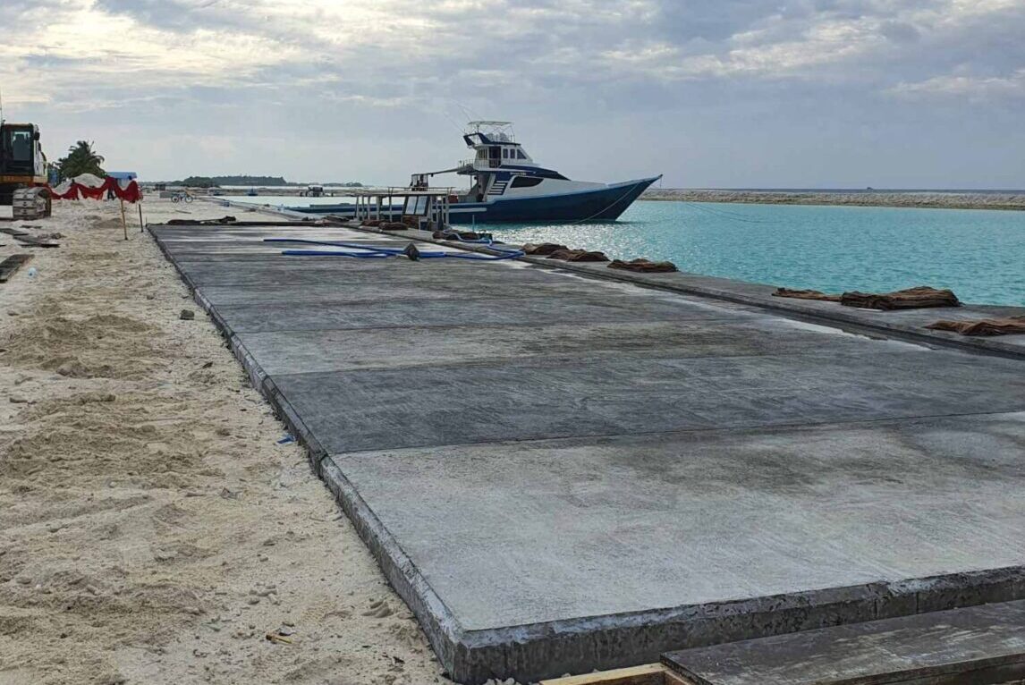 ގުރައިދޫ ބަނދަރު މަސައްކަތުގެ 22 އިންސައްތަ ނިންމައިފި