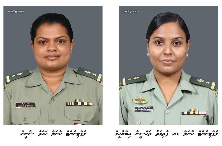 ސިފައިންގެ ލަފާދޭ މަޖިލީހަށް ފުރަތަމަ ފަހަރަށް 2 އަންހެން ސިފައިން