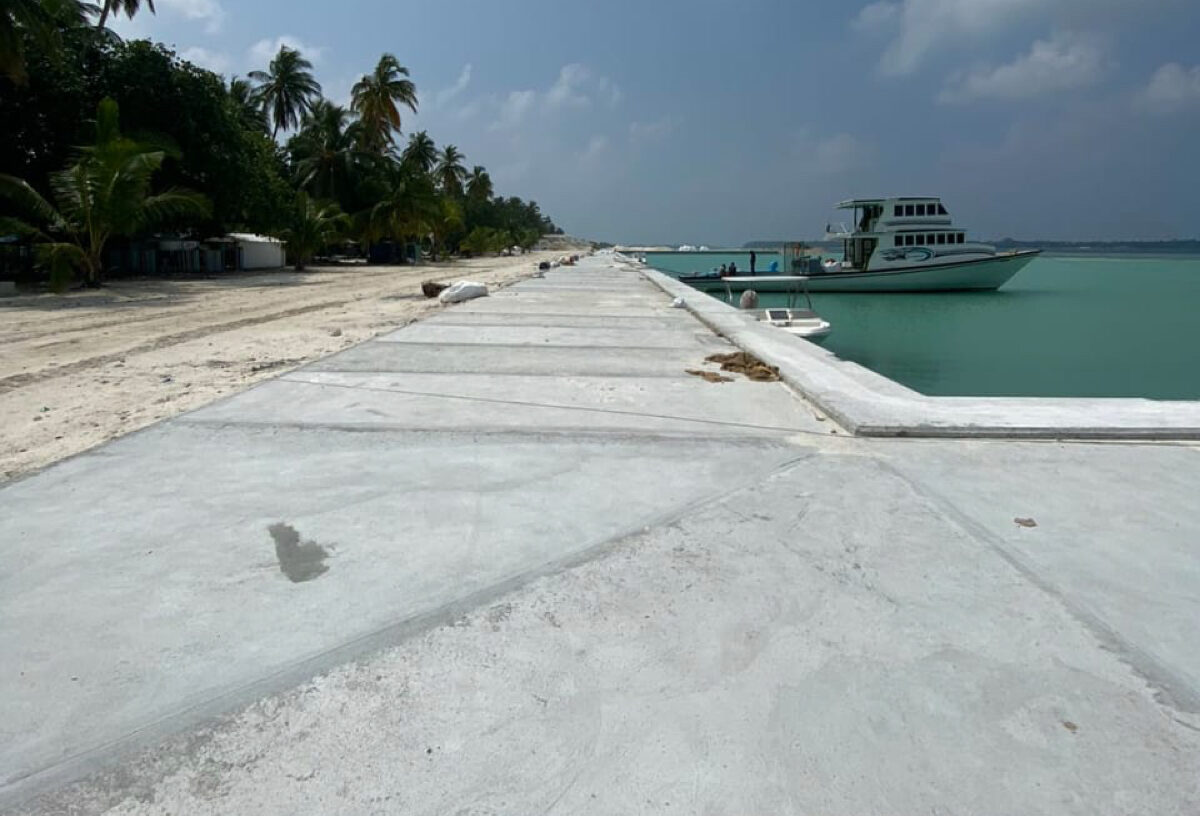 ވޭވަށު ޒަމާނީ ބަނދަރުގެ މަސައްކަތް ނިމުމާއި ގާތަށް