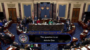 އިމްޕީޗް ކުރެވޭވަރަށް ވޯޓު ހަމަ ނުކުރެވި، ޓްރަމްޕް ސަލާމަތް ވެއްޖެ