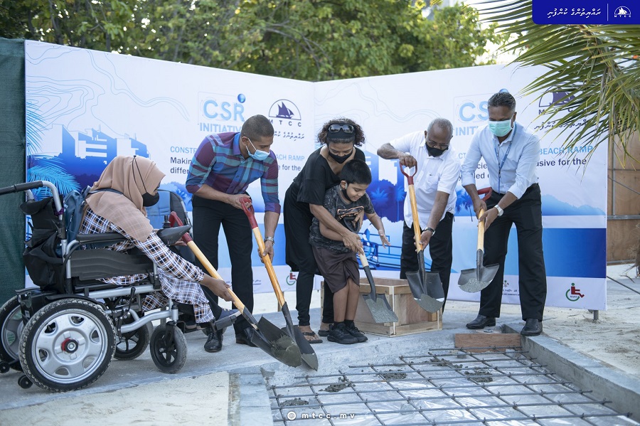 އާޓިފިޝަލް ބީޗުގައި ހާއްސަ އެހީއަށް ބޭނުންވާ މީހުންނަށް ރޭމްޕެއް