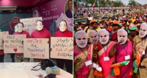 ގޮވަނީ "އިންޑިއާ އައުޓު" އެކަމު ކުރަނީ "އަނގޫޓާޖެހި މީހުން"ކުރާ ކަހަލަ މުޒާހަރާ